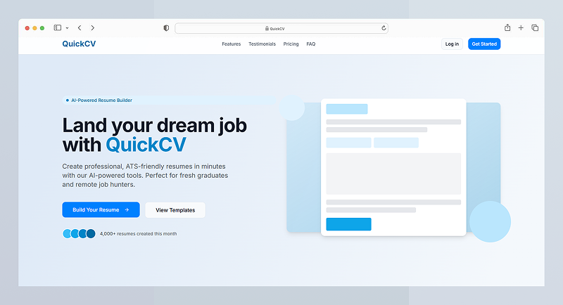 QuickCV